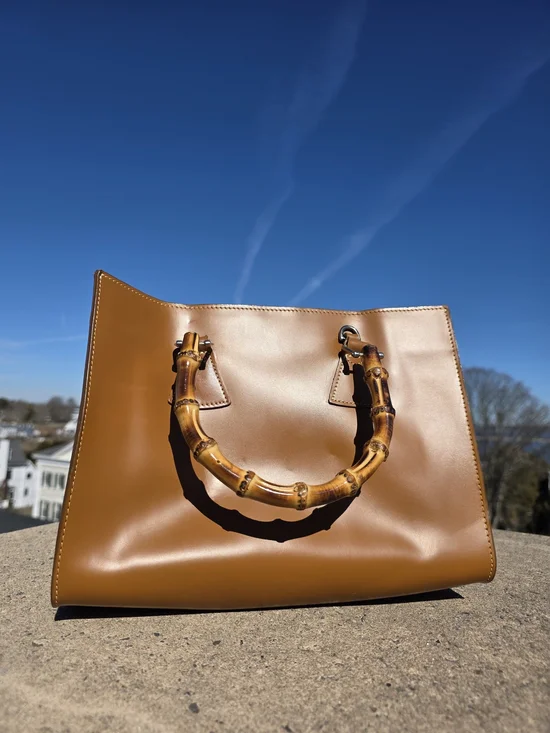 Vintage D&B Toiny East West Bamboo Handle Bag - Picture 7 of 16